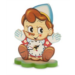 Bartolucci Tafel klok Pinokkio hout Bartolucci 1 stuks Meerdere kleuren Hout