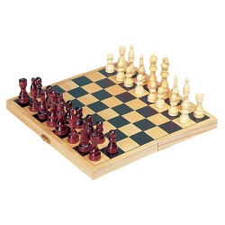 Goki Chess game in plywood cassette