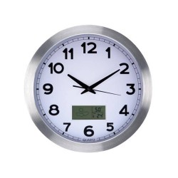Perel WC102 grote wandklok met temperatuur voorspelling