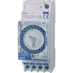 ORBIS Zeitschalttechnik DUO D 230 V DIN-rail schakelklok Analoog 230 V/AC