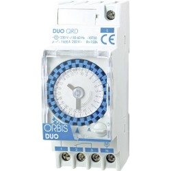ORBIS Zeitschalttechnik DUO QRD 230 V DIN-rail schakelklok Analoog 230 V/AC
