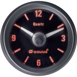 Equus 656789 Inbouwmeter (auto) Kwartsklok analoog 4 LEDs Blauw, Groen, Geel, Rood 52 mm