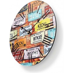 NEDIS Ronde wandklok - Ø 30 cm - Reisthema