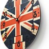 Nedis Ronde wandklok Diameter 30 cm Union Jack-afbeelding