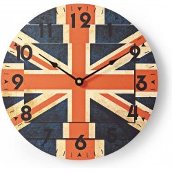 Nedis Ronde wandklok Diameter 30 cm Union Jack-afbeelding