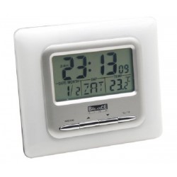 Wekker lcd wit dagdatumtempalarm