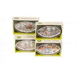 Alarm klok metaal ovaal 196x12cm