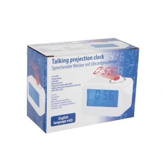 Klok sprekend en projectie