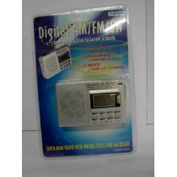 Digital AMFMSW radio alarm klok