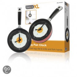 BasicXL Koekenpan Klok Rood